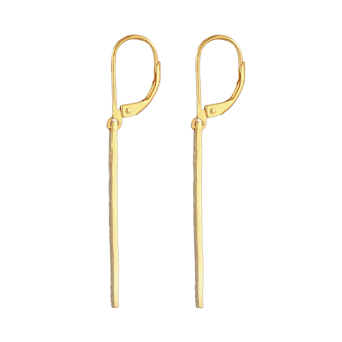 Gold - Elli | Ohrhänger Geo | 925 Sterling Silber vergoldet