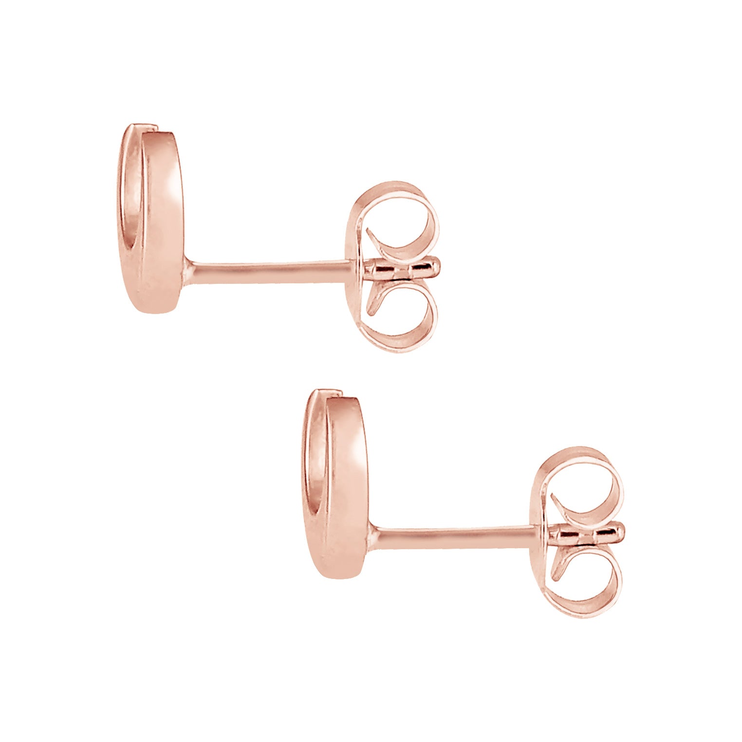 Rosa - Elli | Ohrstecker Astro | 925 Sterling Silber Rosegold