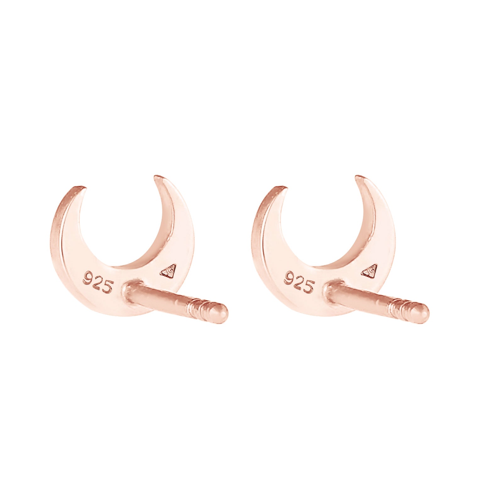 Rosa - Elli | Ohrstecker Astro | 925 Sterling Silber Rosegold