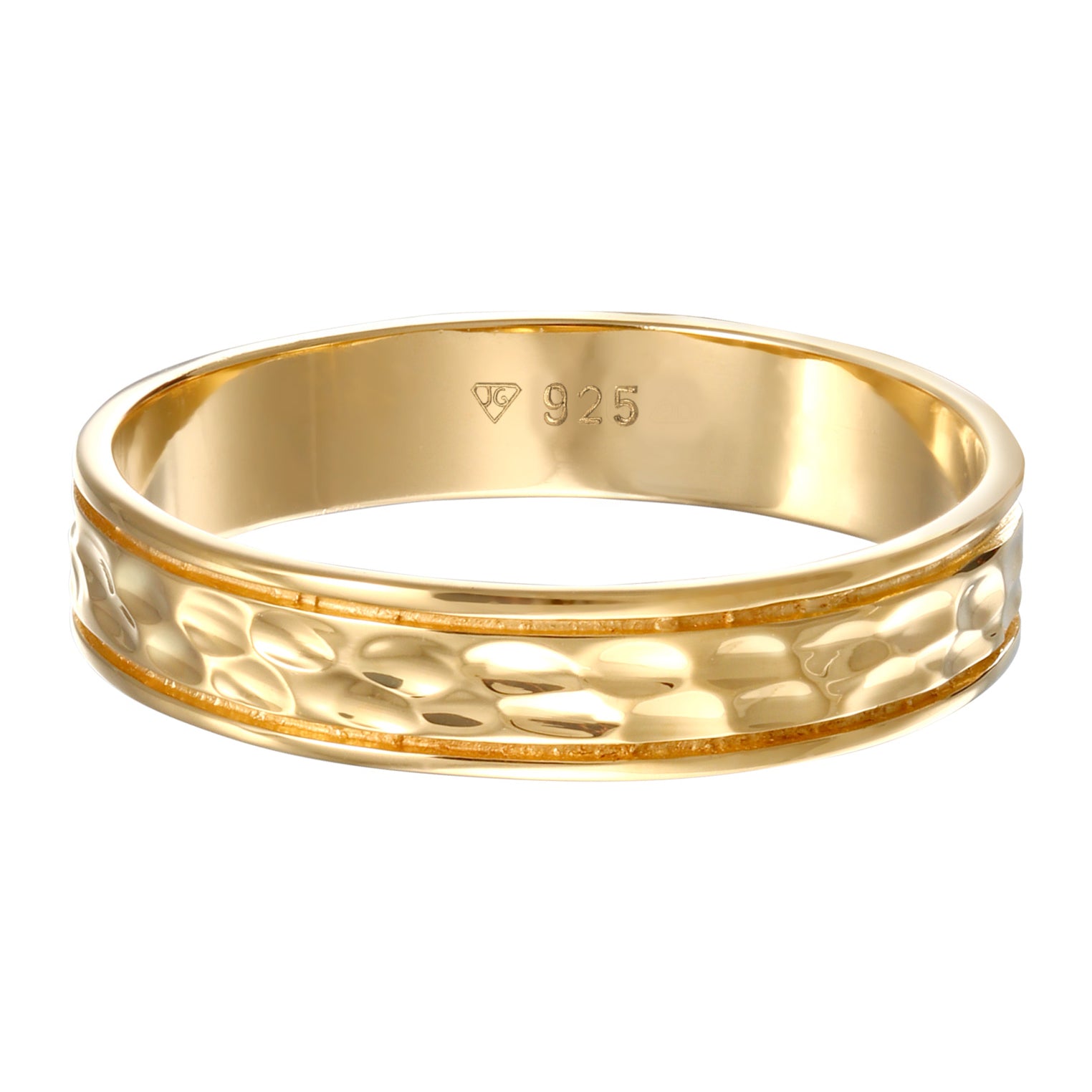 Gold - Elli PREMIUM | Bandring | 925 Sterling Silber vergoldet