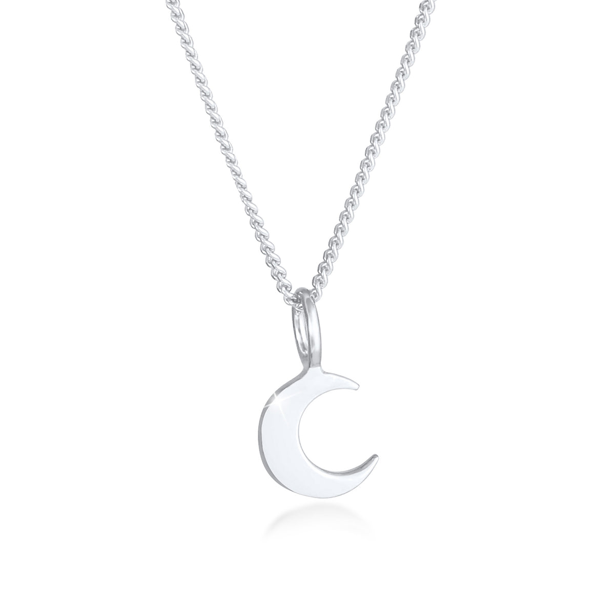 Silber - Elli | Halskette Halbmond | 925 Sterling Silber