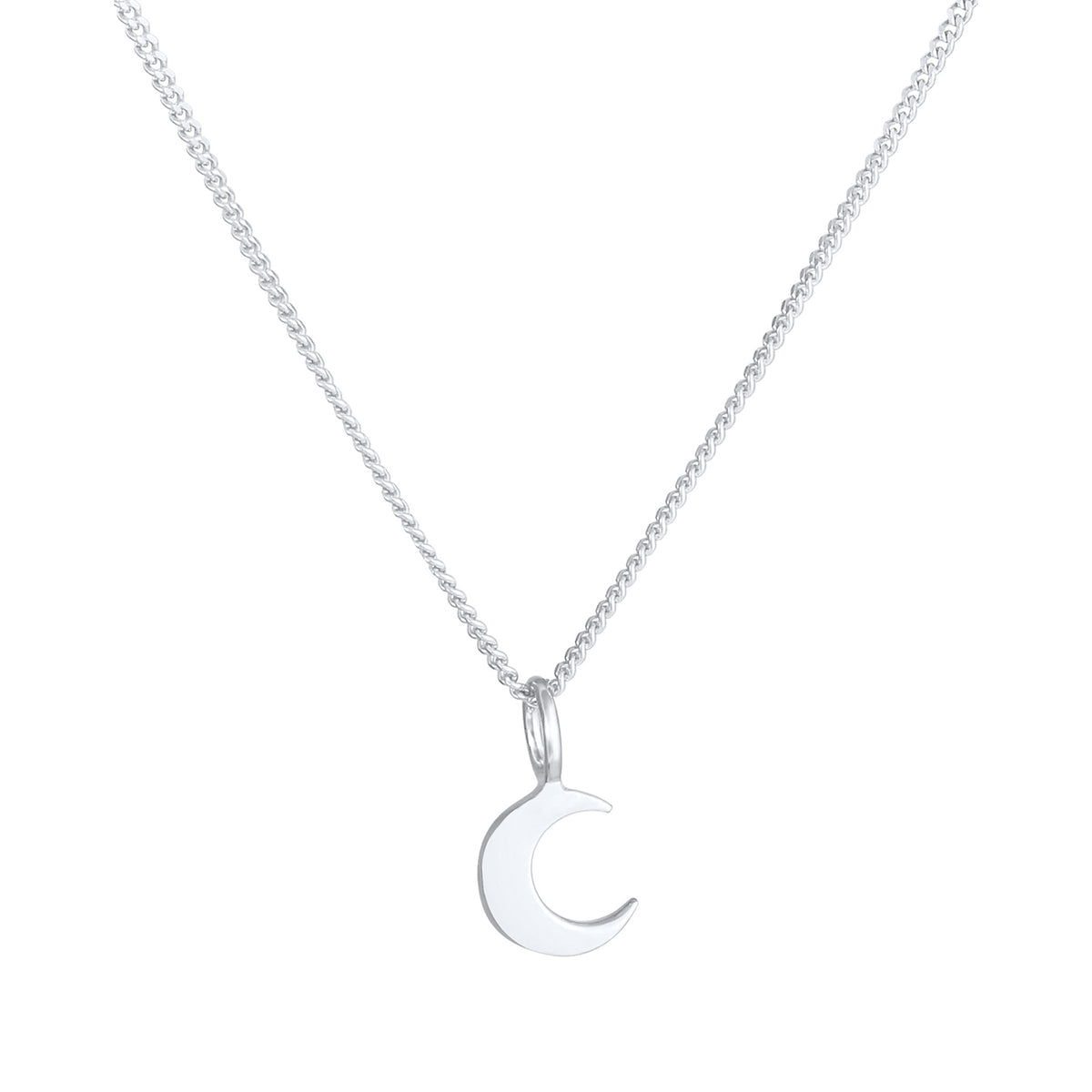 Silber - Elli | Halskette Halbmond | 925 Sterling Silber