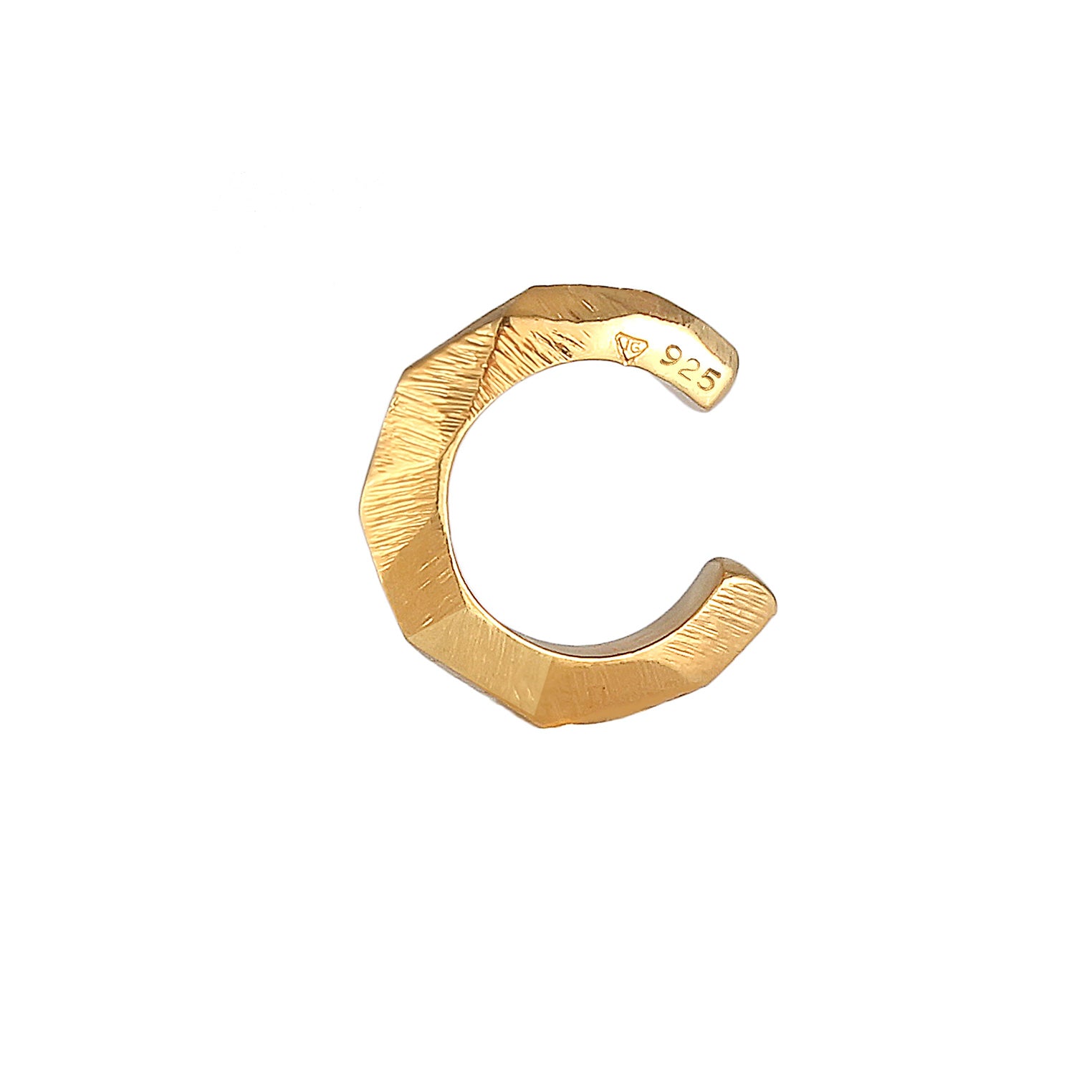 Gold - Elli | Earcuff | 925 Sterling Silber vergoldet