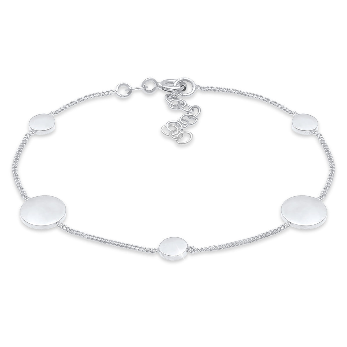 Silber - Elli | Armband Kreis | 925er Sterling Silber