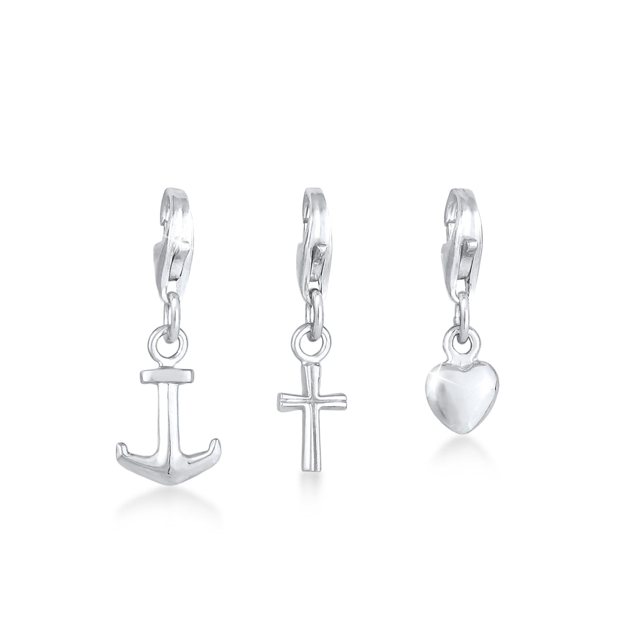 Silber - Nenalina | Charm Anker | 925er Sterling Silber