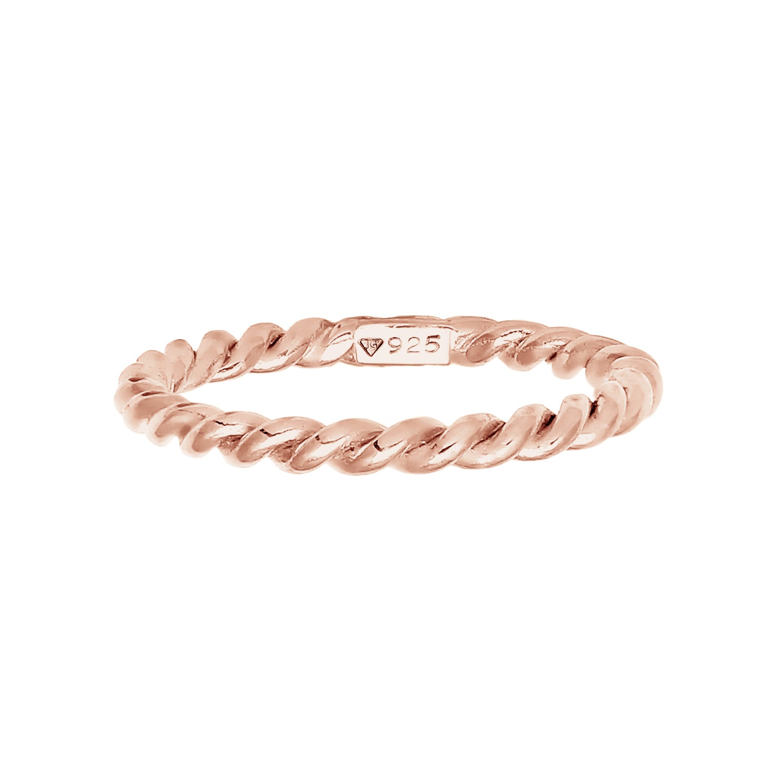 Roségold - Nenalina | Ring Twisted | 925 Sterling Silber Rosegold