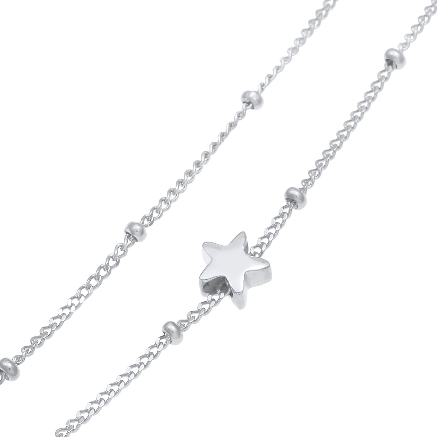 Silber - Elli | Kugel-Choker Stern | 925er Sterling Silber