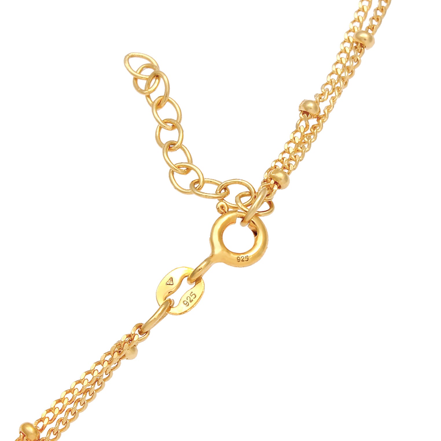 Gold - Elli | Kugel-Choker Stern | 925 Sterling Silber vergoldet