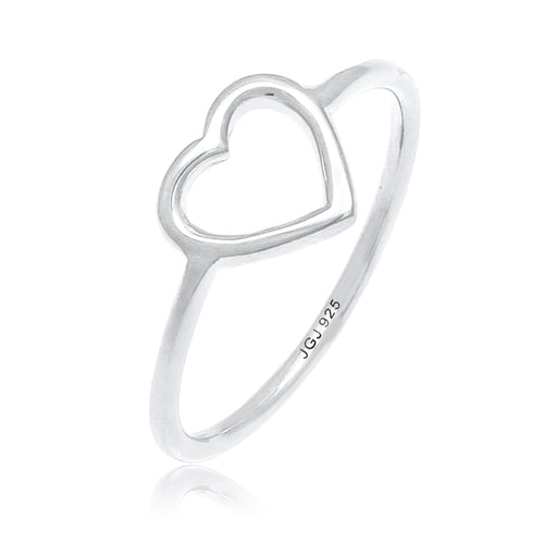 Silber - Elli | Ring Herz | 925er Sterling Silber