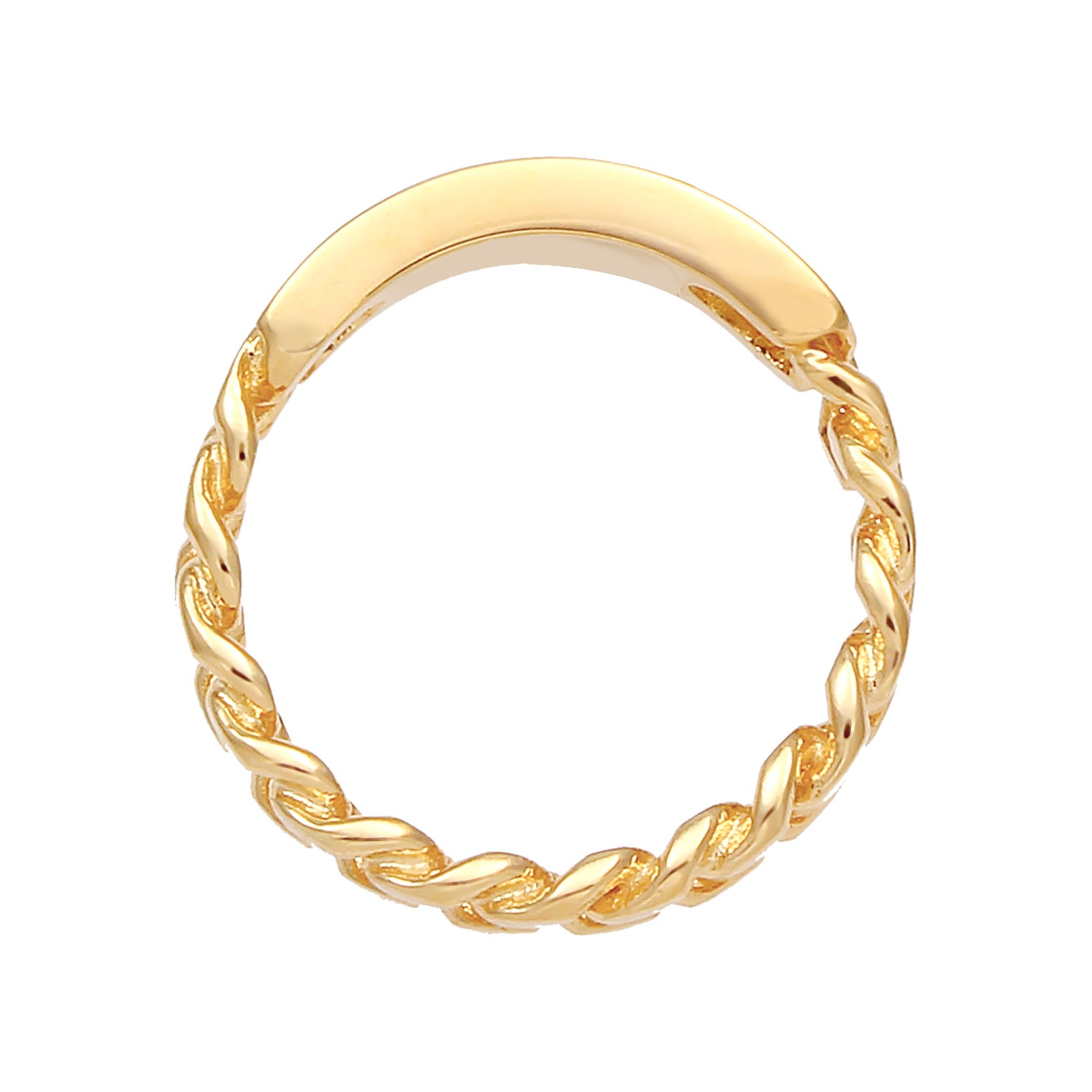 Gold - Elli | Ring Knoten | 925 Sterling Silber vergoldet