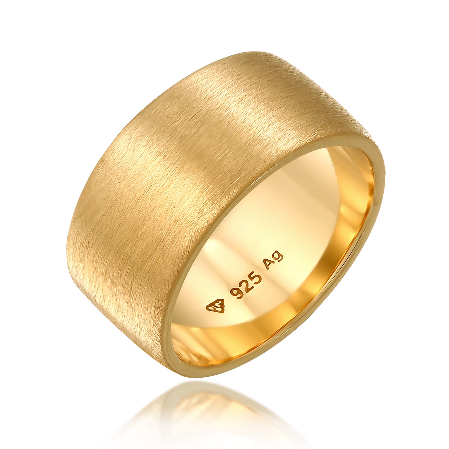 Gold - Elli | Bandring | 925 Sterling Silber vergoldet