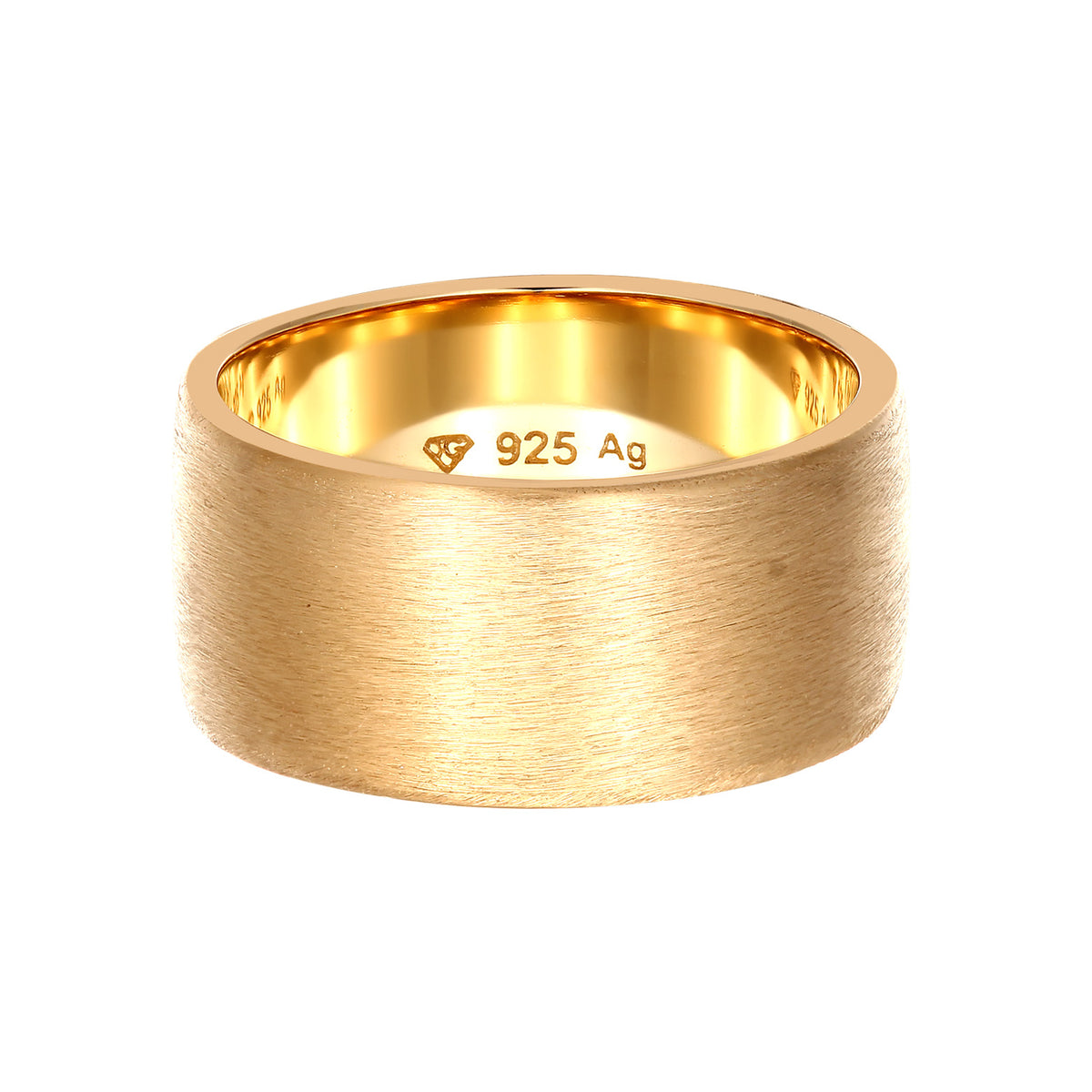 Gold - Elli | Bandring | 925 Sterling Silber vergoldet
