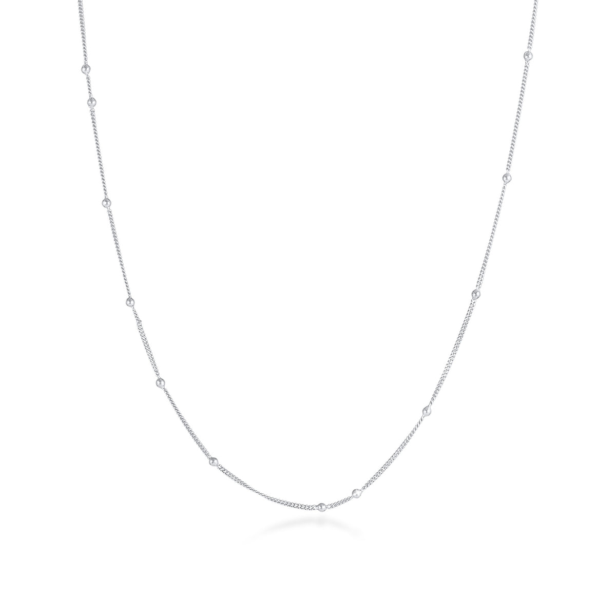 Silber - Elli | Kugel-Halskette | 925er Sterling Silber
