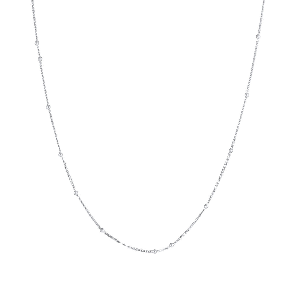 Silber - Elli | Kugel-Halskette | 925er Sterling Silber