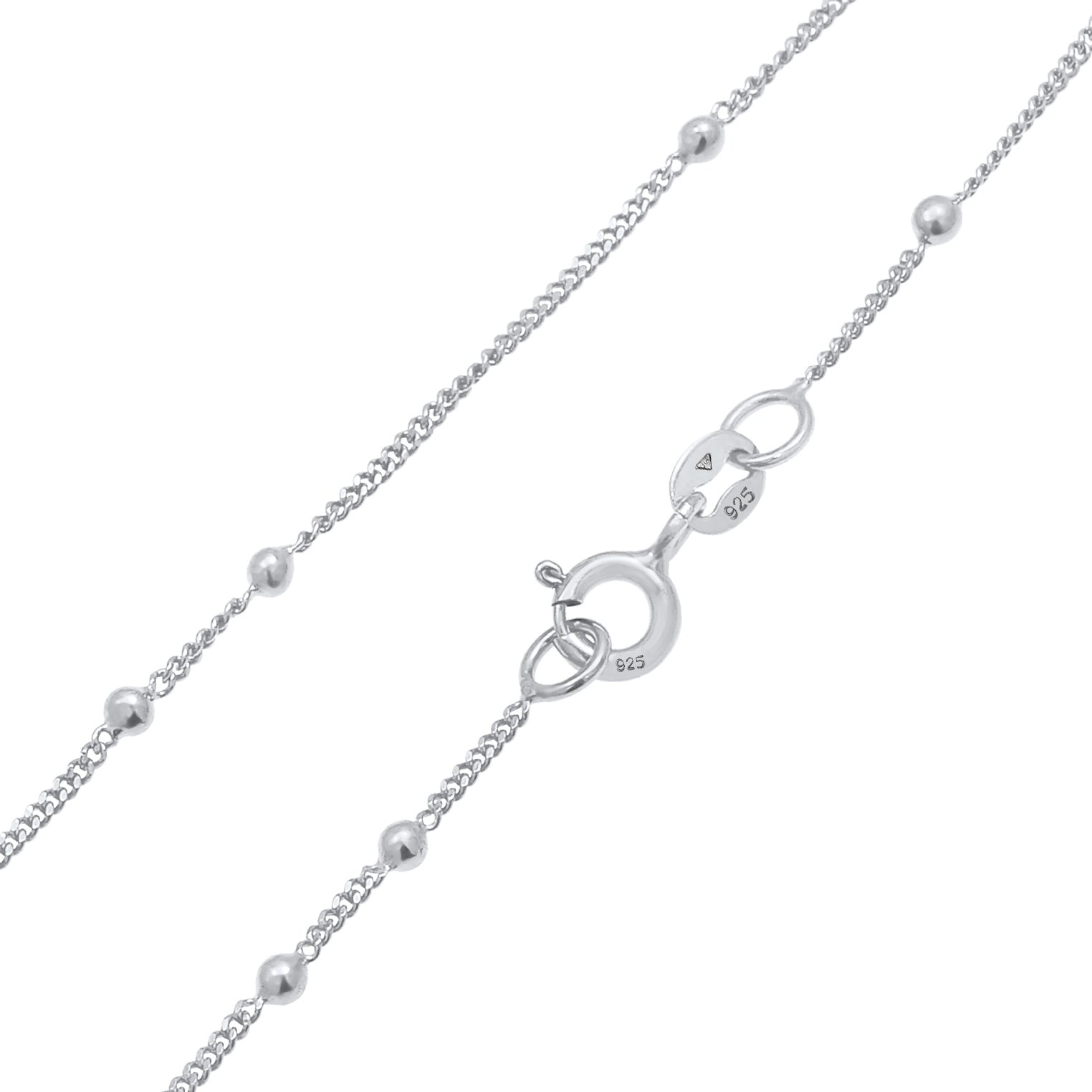 Silber - Elli | Kugel-Halskette | 925er Sterling Silber