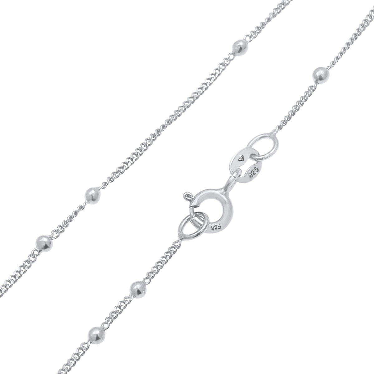 Silber - Elli | Kugel-Halskette | 925er Sterling Silber