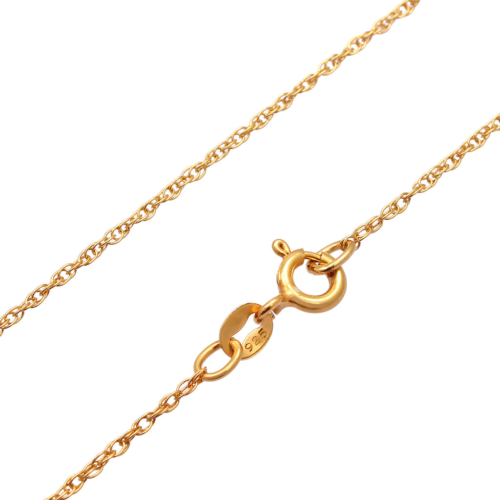 Gold - Elli | Halskette Sonne | 925 Sterling Silber vergoldet