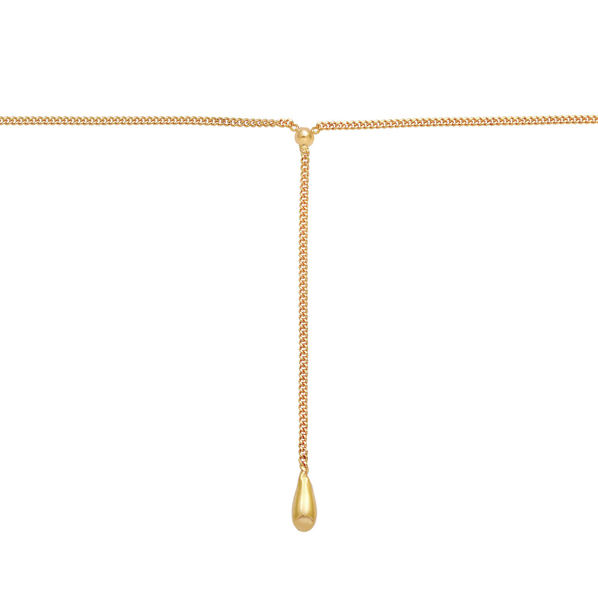 Gold - Elli | Y-Halskette | 925 Sterling Silber vergoldet