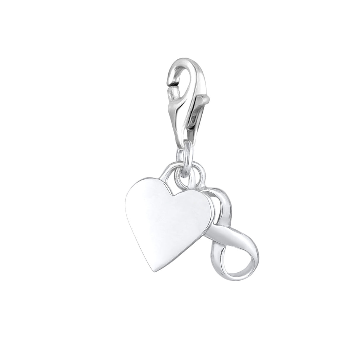 Silber - Nenalina | Charm Herz | 925er Sterling Silber
