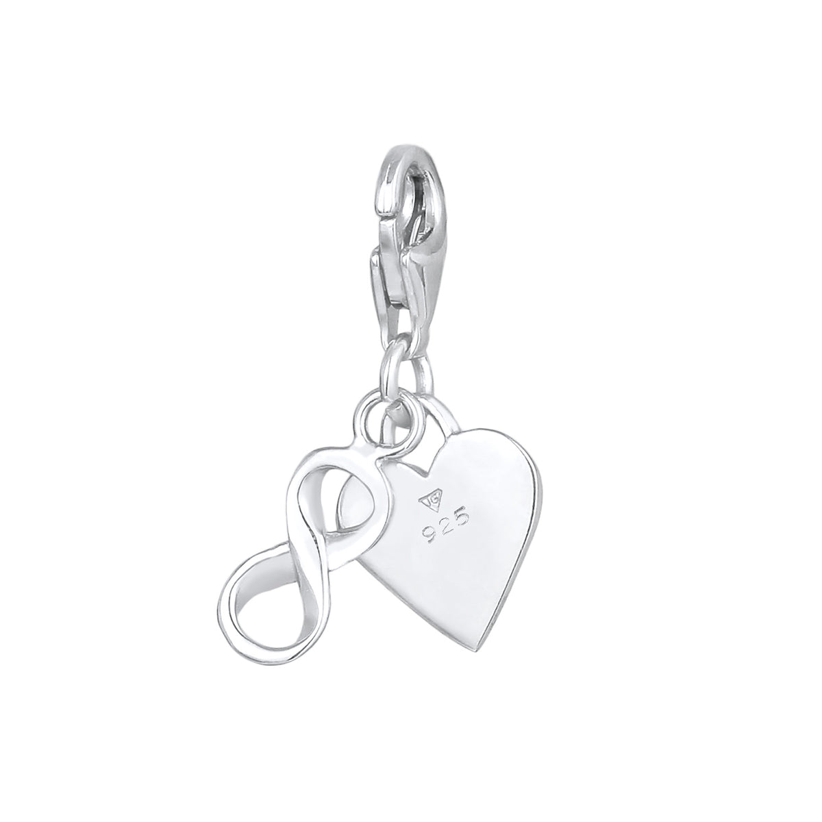 Silber - Nenalina | Charm Herz | 925er Sterling Silber
