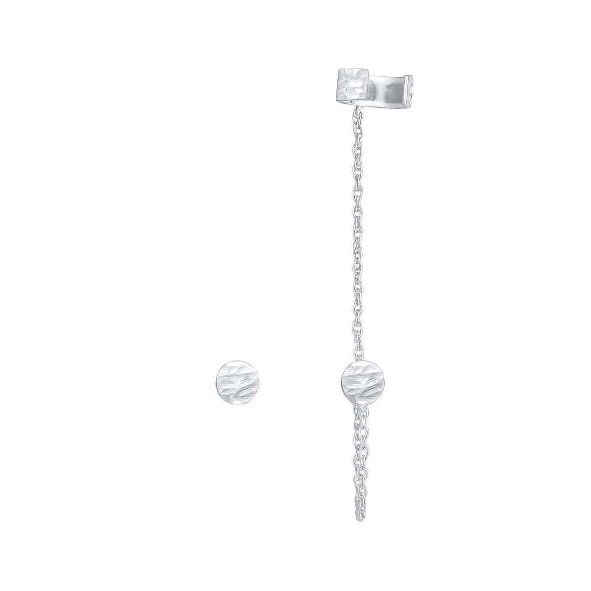 Silber - Elli | Ohrhänger Ear Chain | 925er Sterling Silber