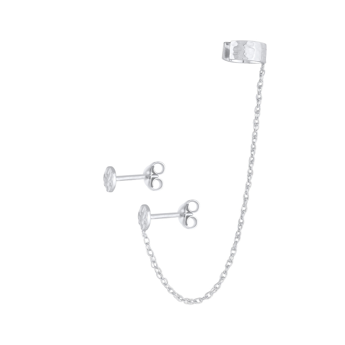 Silber - Elli | Ohrhänger Ear Chain | 925er Sterling Silber
