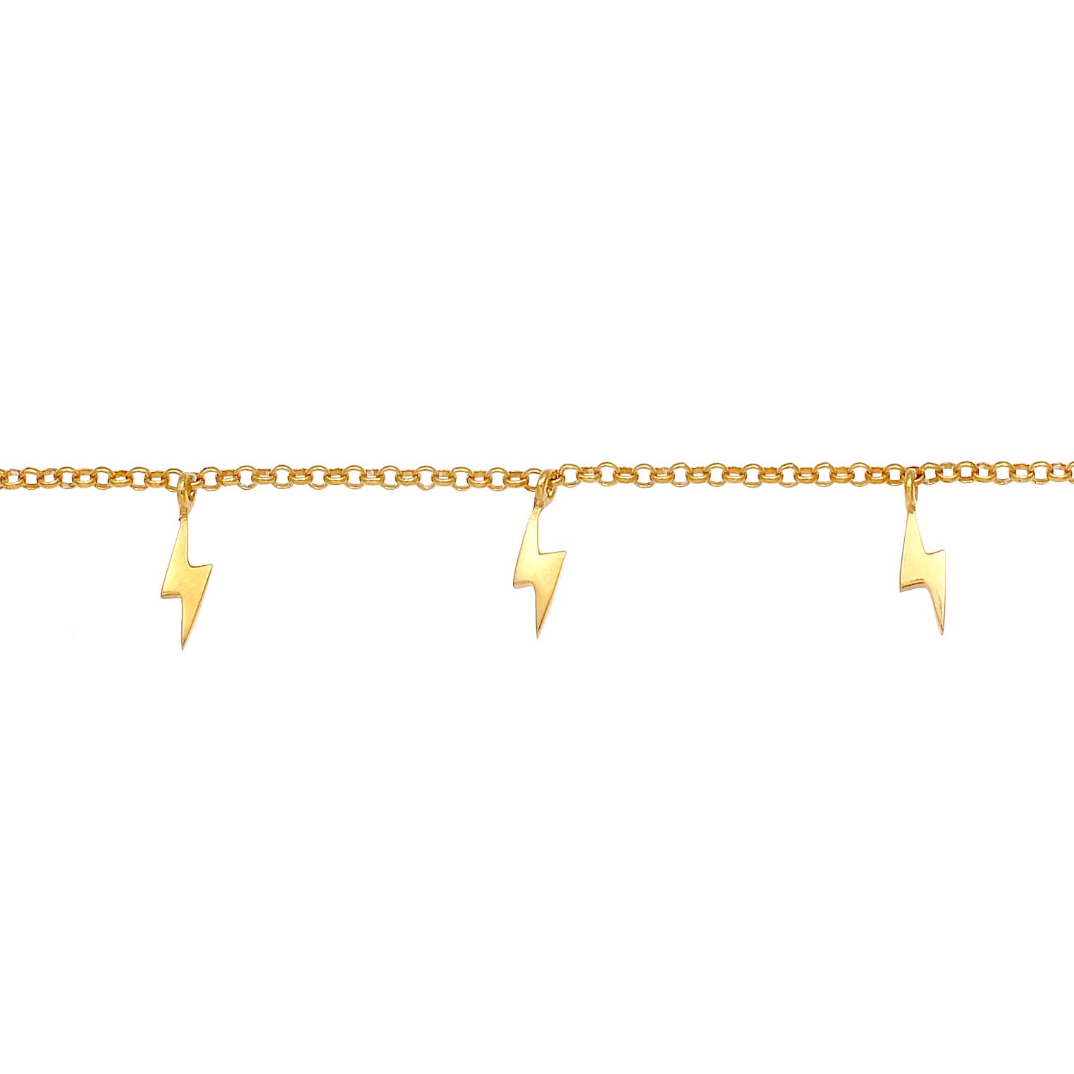 Gold - Elli | Choker Blitz | 925 Sterling Silber vergoldet