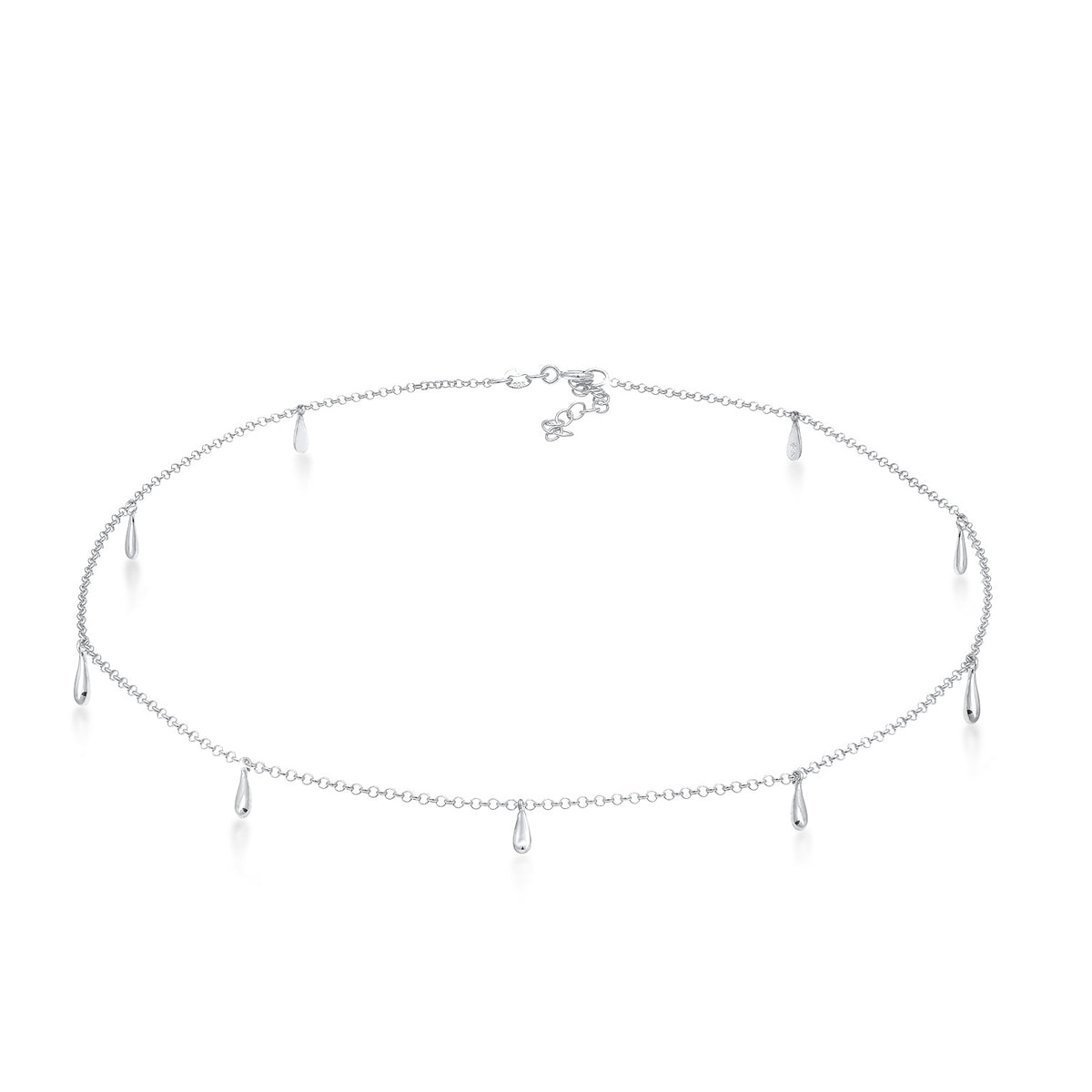 Silber - Elli | Choker Tropfen | 925er Sterling Silber