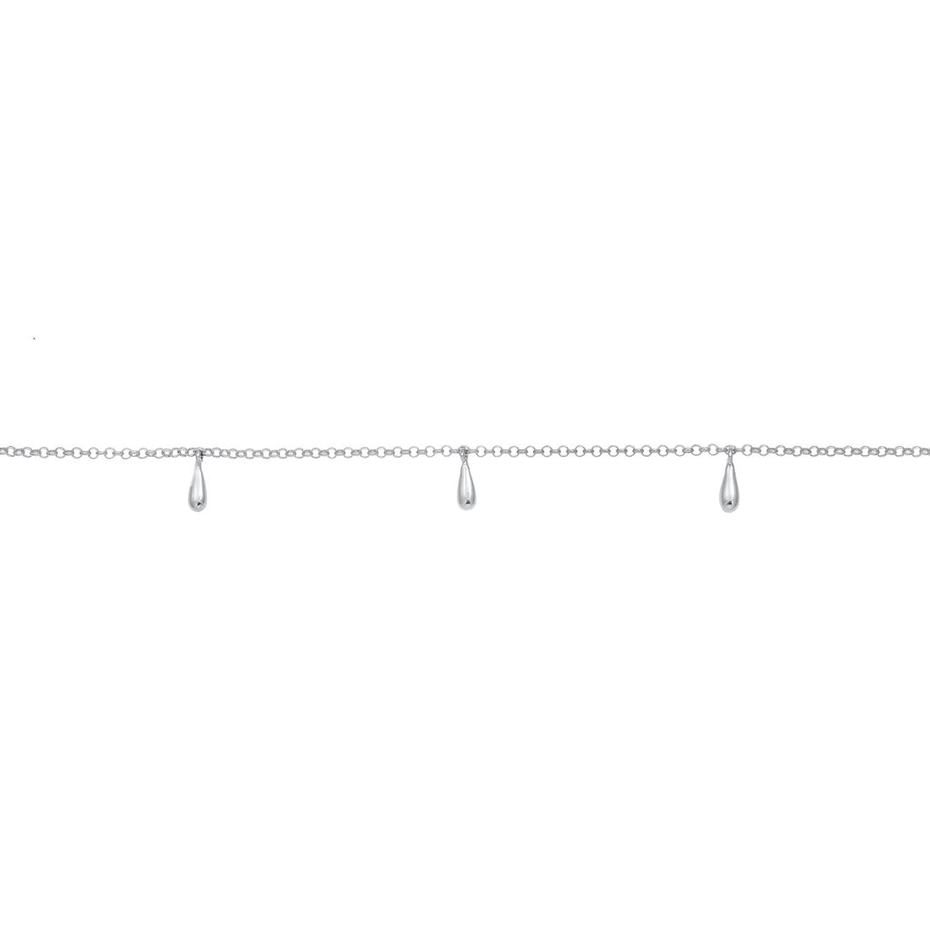 Silber - Elli | Choker Tropfen | 925er Sterling Silber