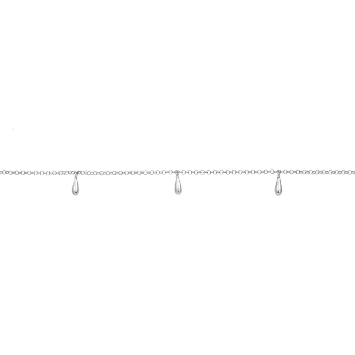 Silber - Elli | Choker Tropfen | 925er Sterling Silber