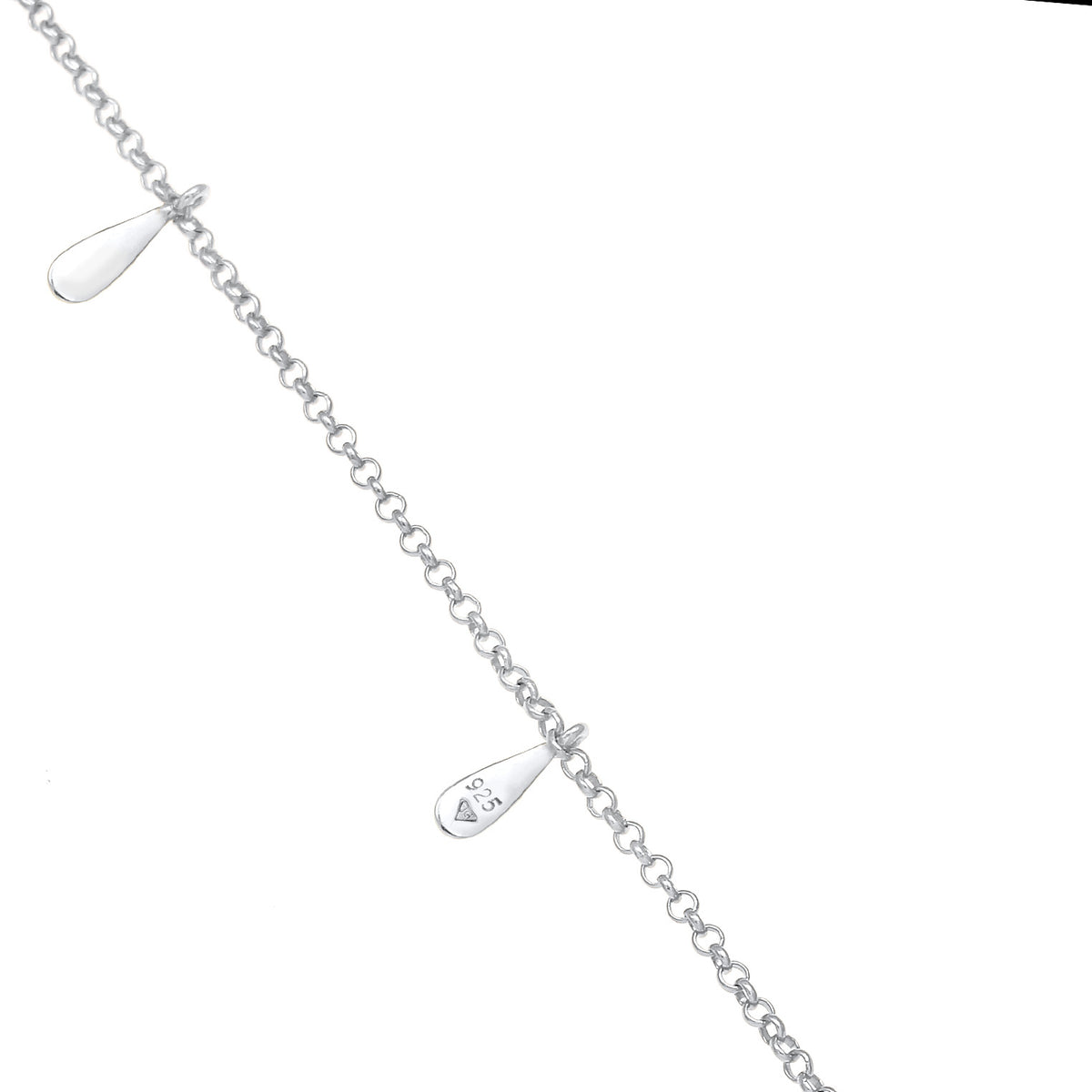 Silber - Elli | Choker Tropfen | 925er Sterling Silber
