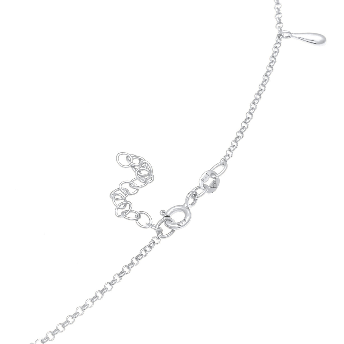 Silber - Elli | Choker Tropfen | 925er Sterling Silber