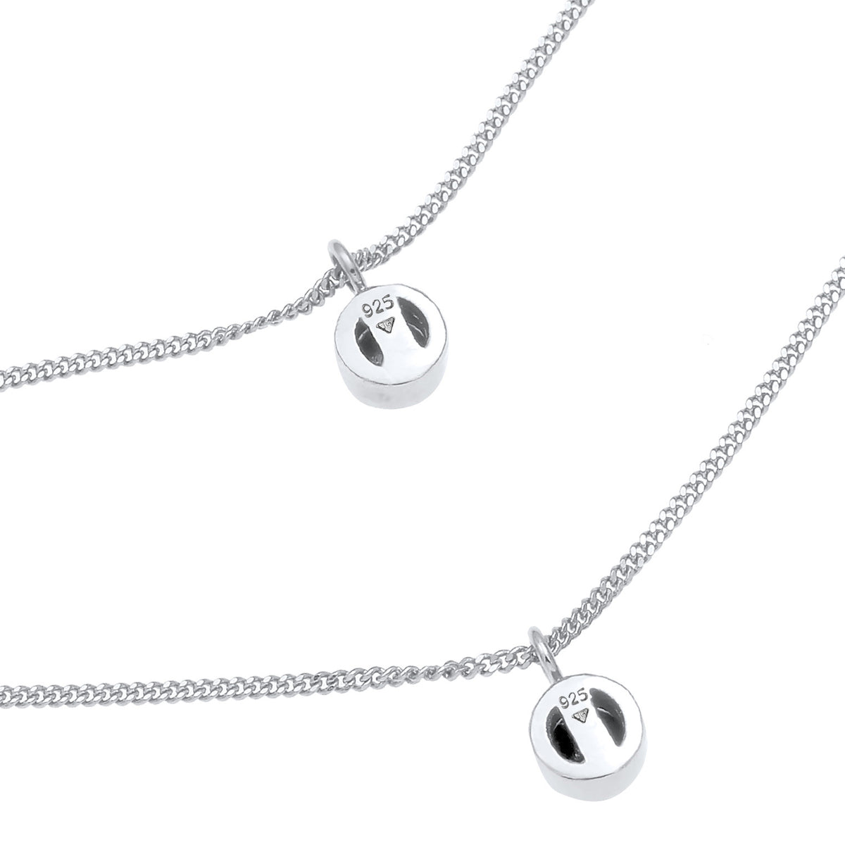 Pink - Elli | Halskette | Kristall (Violett) | 925er Sterling Silber