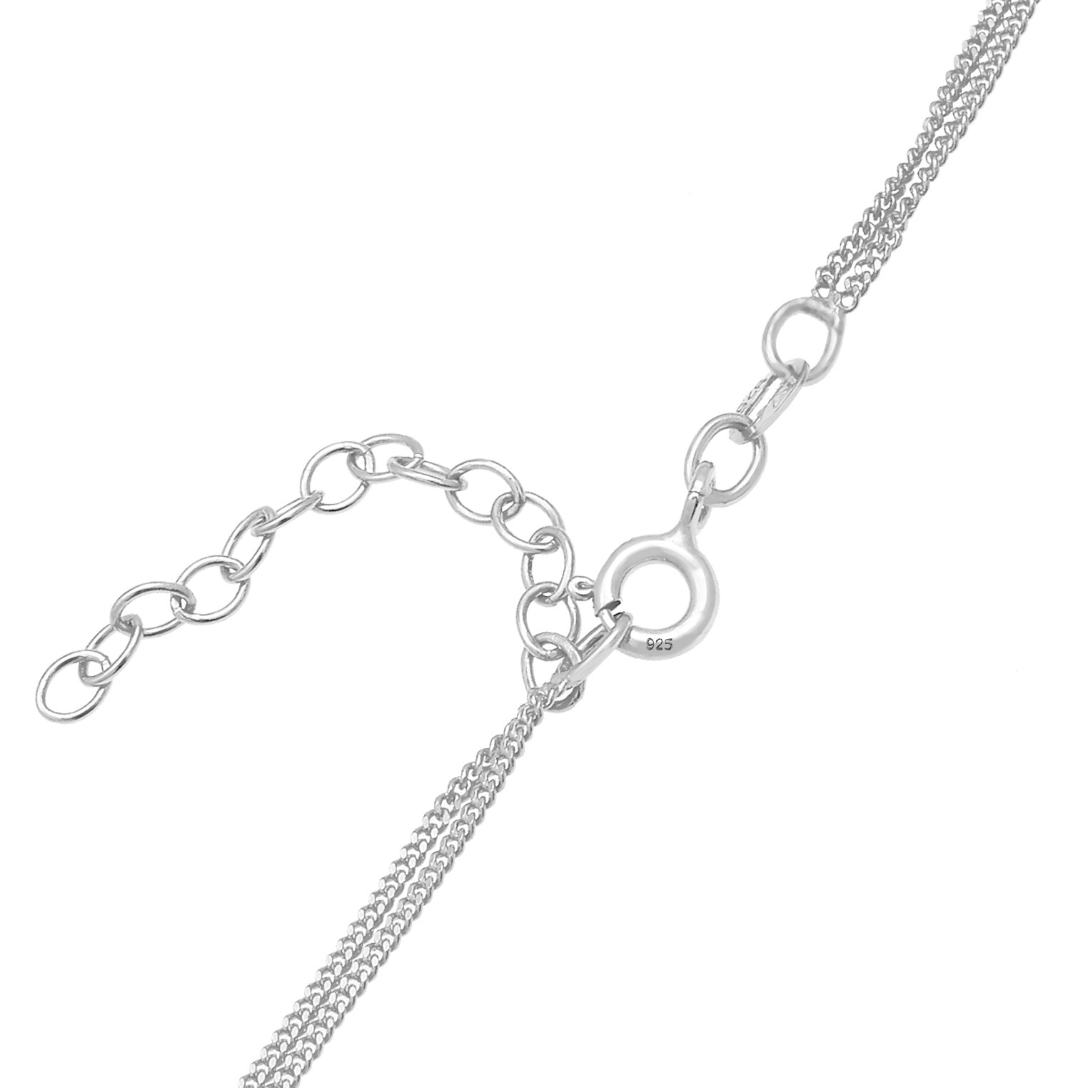 Pink - Elli | Halskette | Kristall (Violett) | 925er Sterling Silber