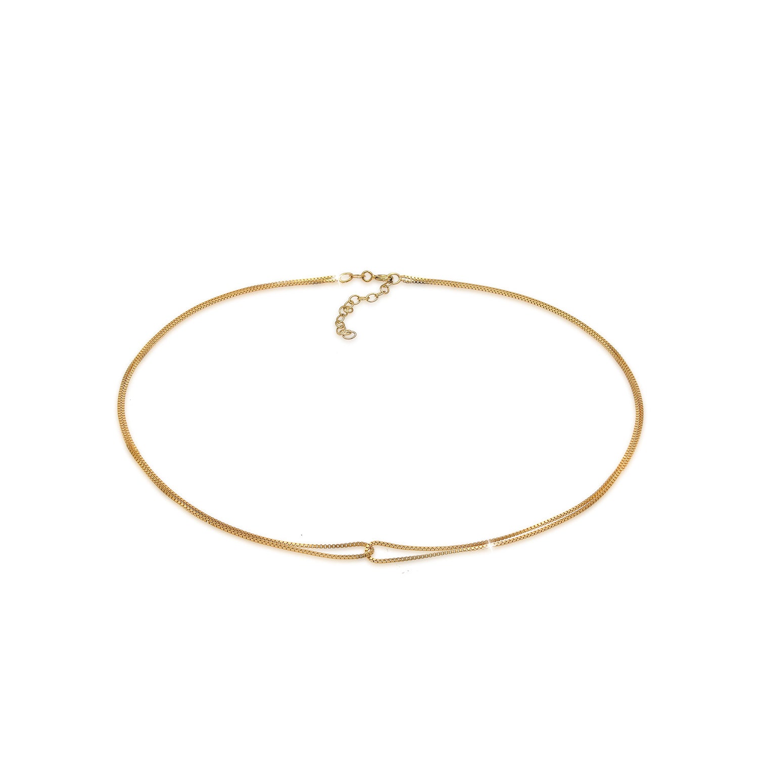 Gold - Elli | Venezianer-Choker | 925 Sterling Silber vergoldet