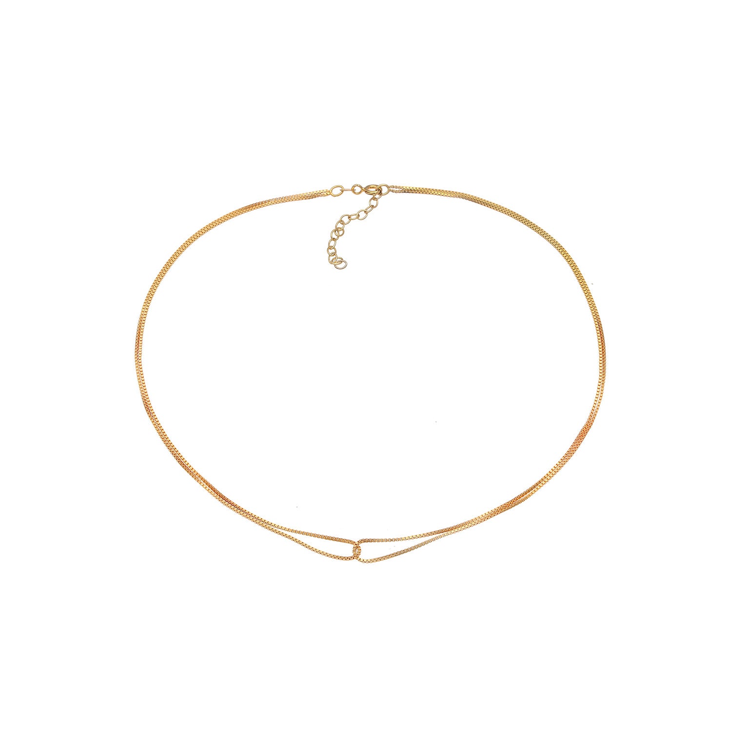 Gold - Elli | Venezianer-Choker | 925 Sterling Silber vergoldet