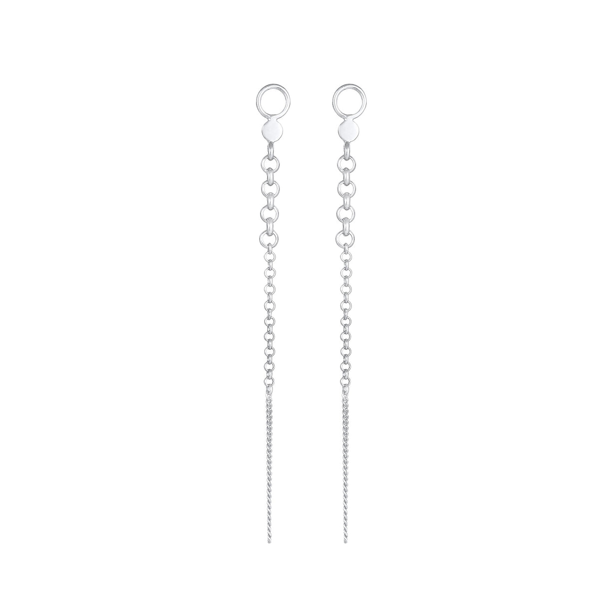 Silber - Elli | Ohrstecker Ear Chain | 925er Sterling Silber