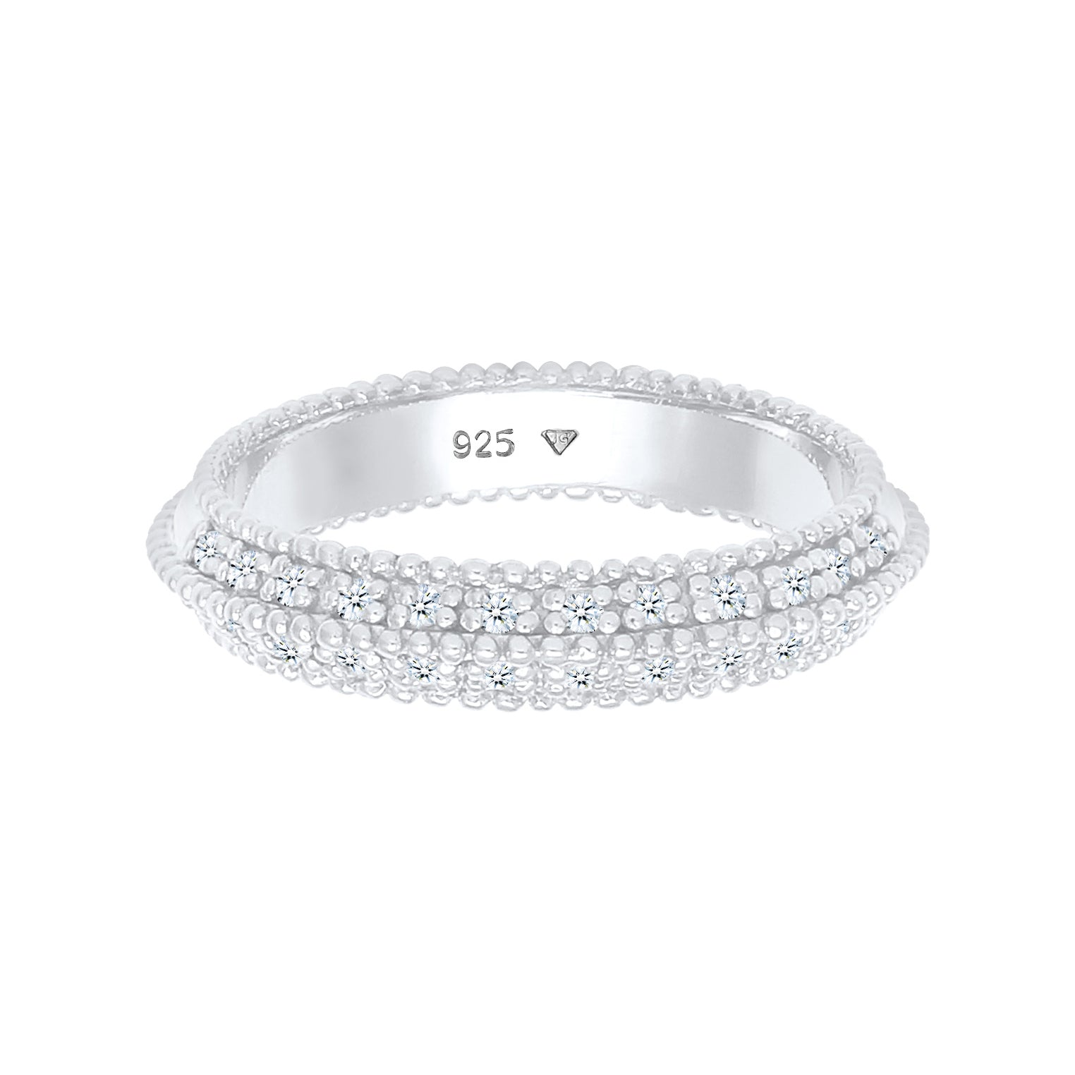Silber - Elli DIAMONDS | Verlobungsring | Diamant ( Weiß, 0,12 ct ) | 925er Sterling Silber