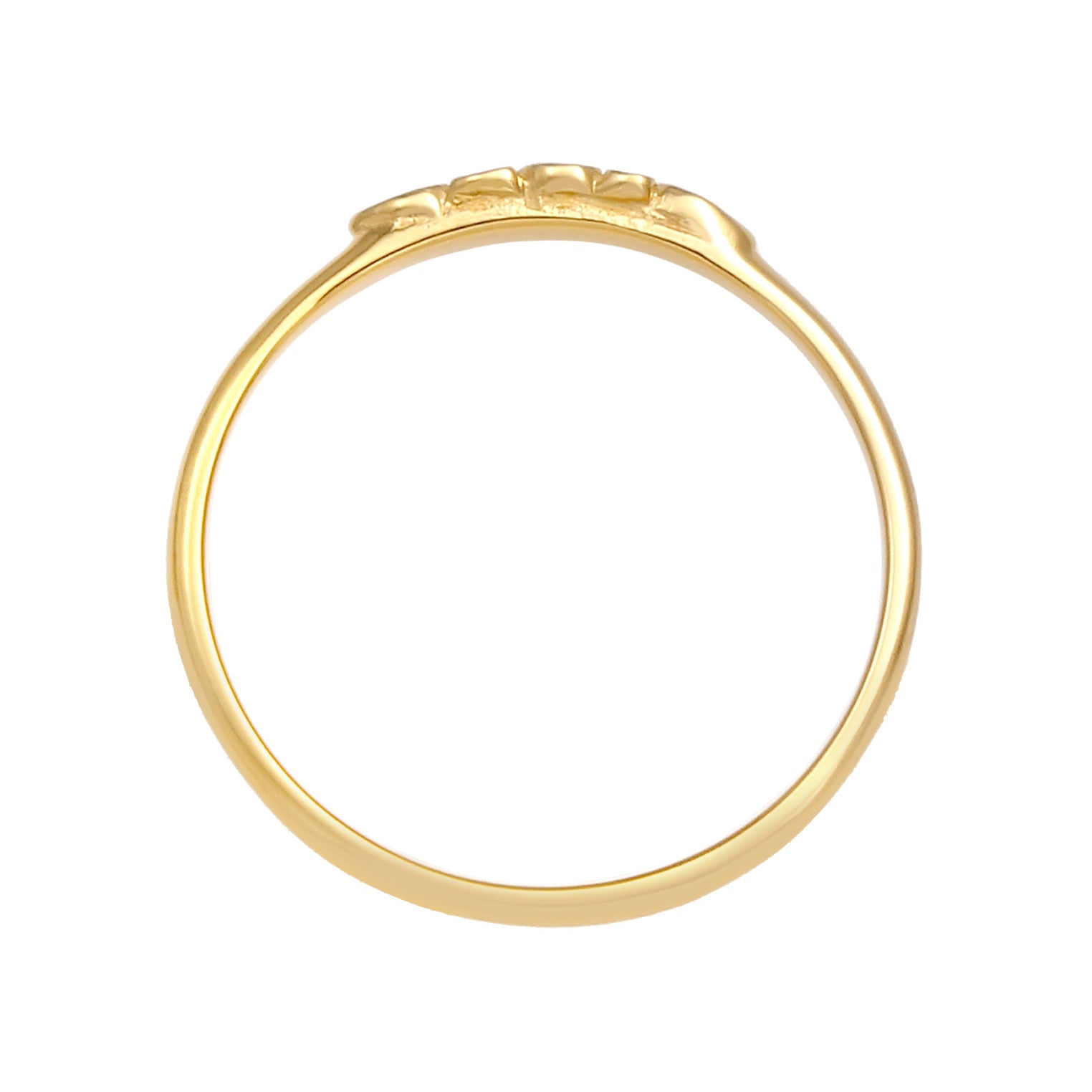 Gold - Elli PREMIUM | Ring Blume | 375 Gelbgold