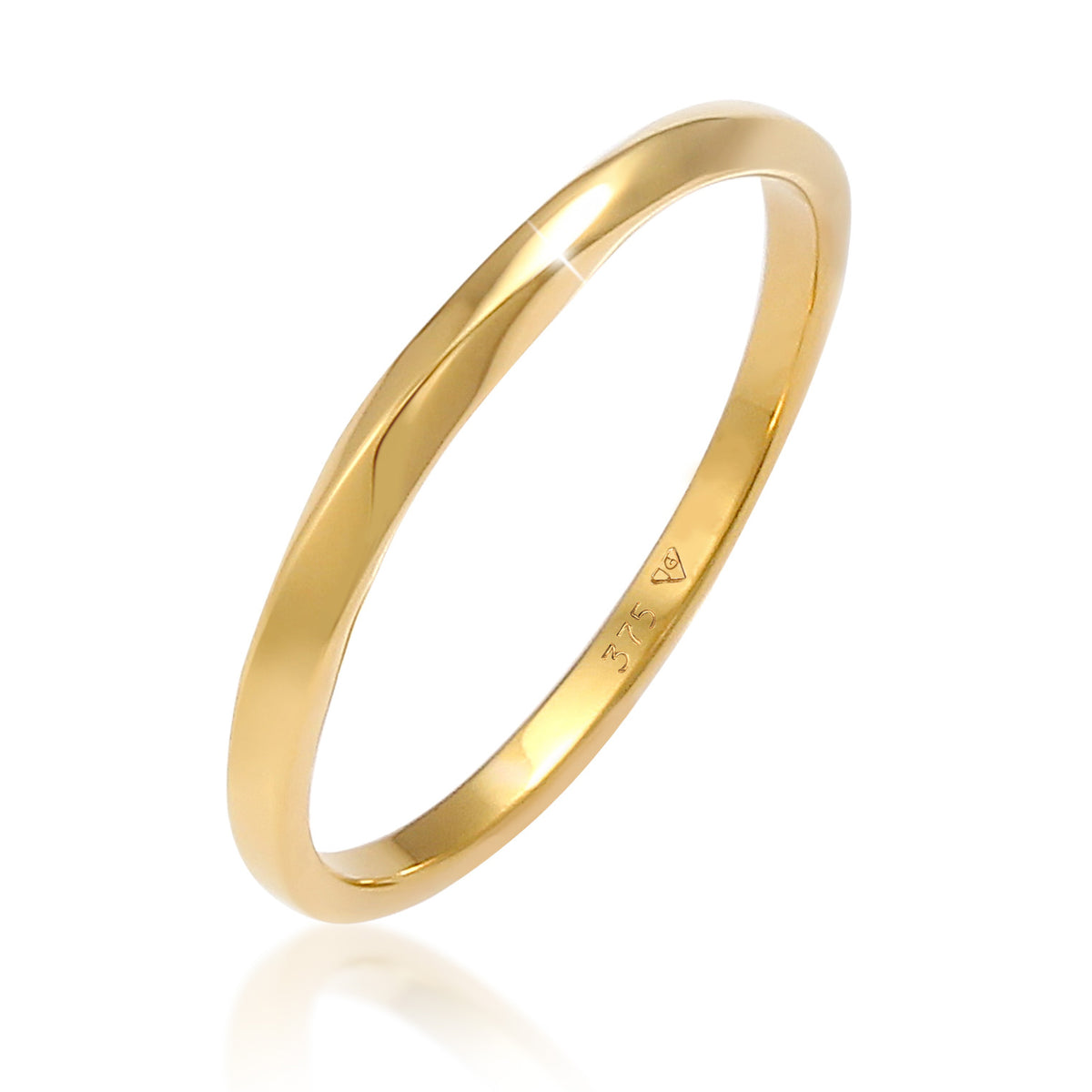 Gold - Elli PREMIUM | Bandring | 375 Gelbgold