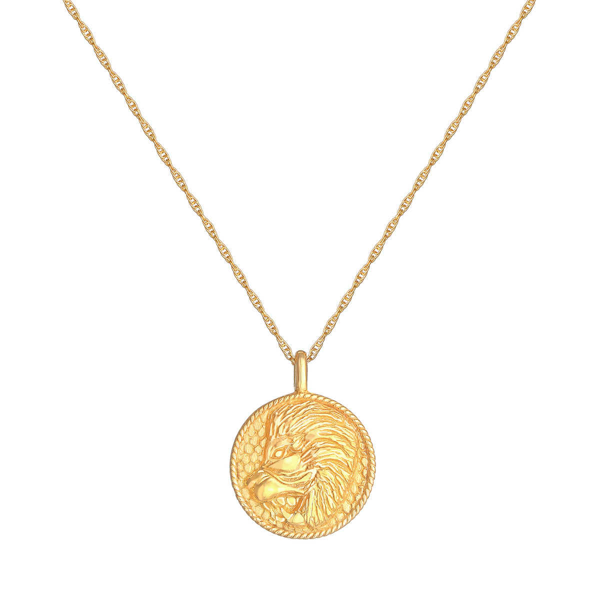 Gold - Elli | Halskette Sternzeichen Löwe | 925 Sterling Silber vergoldet