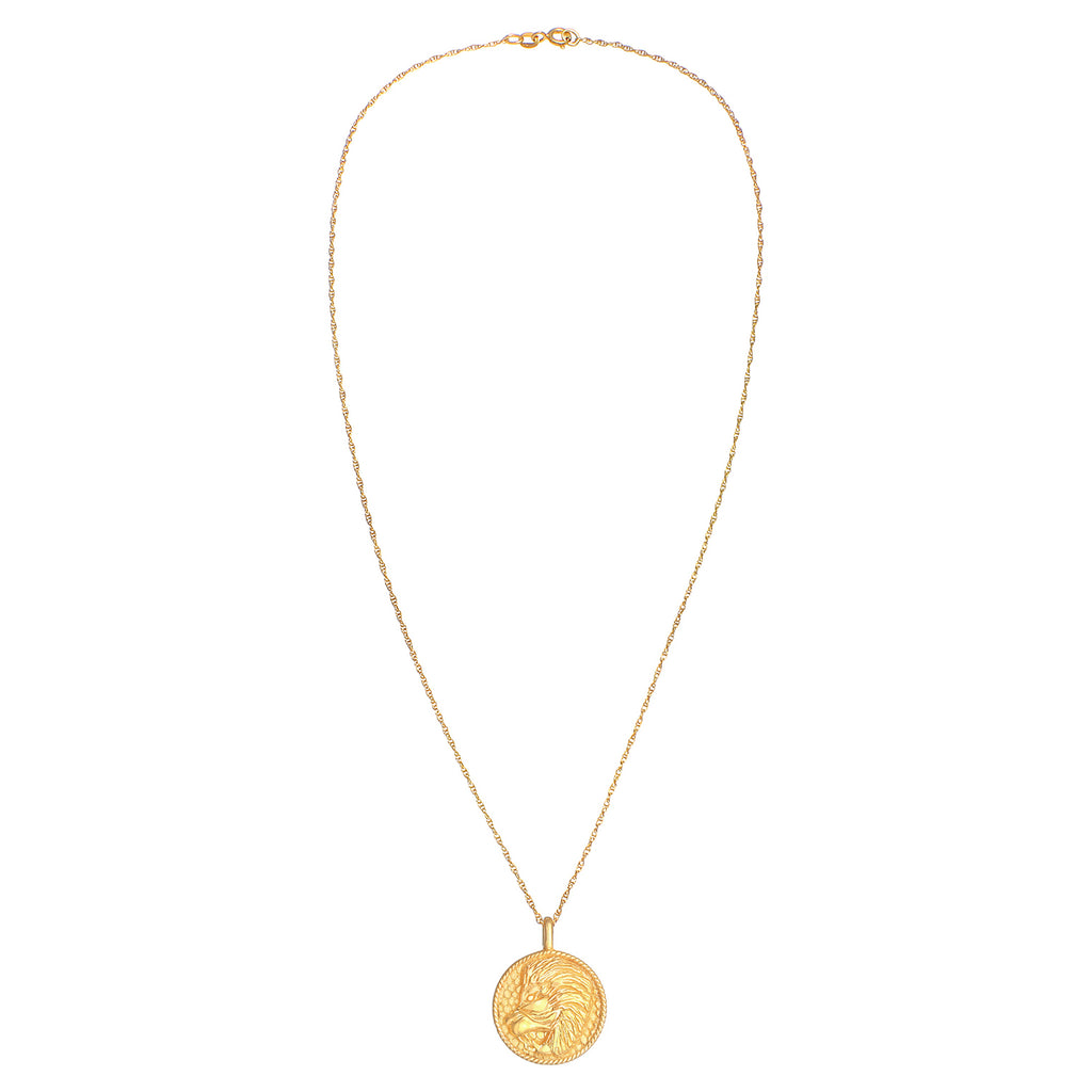 Gold - Elli | Halskette Sternzeichen Löwe | 925 Sterling Silber vergoldet