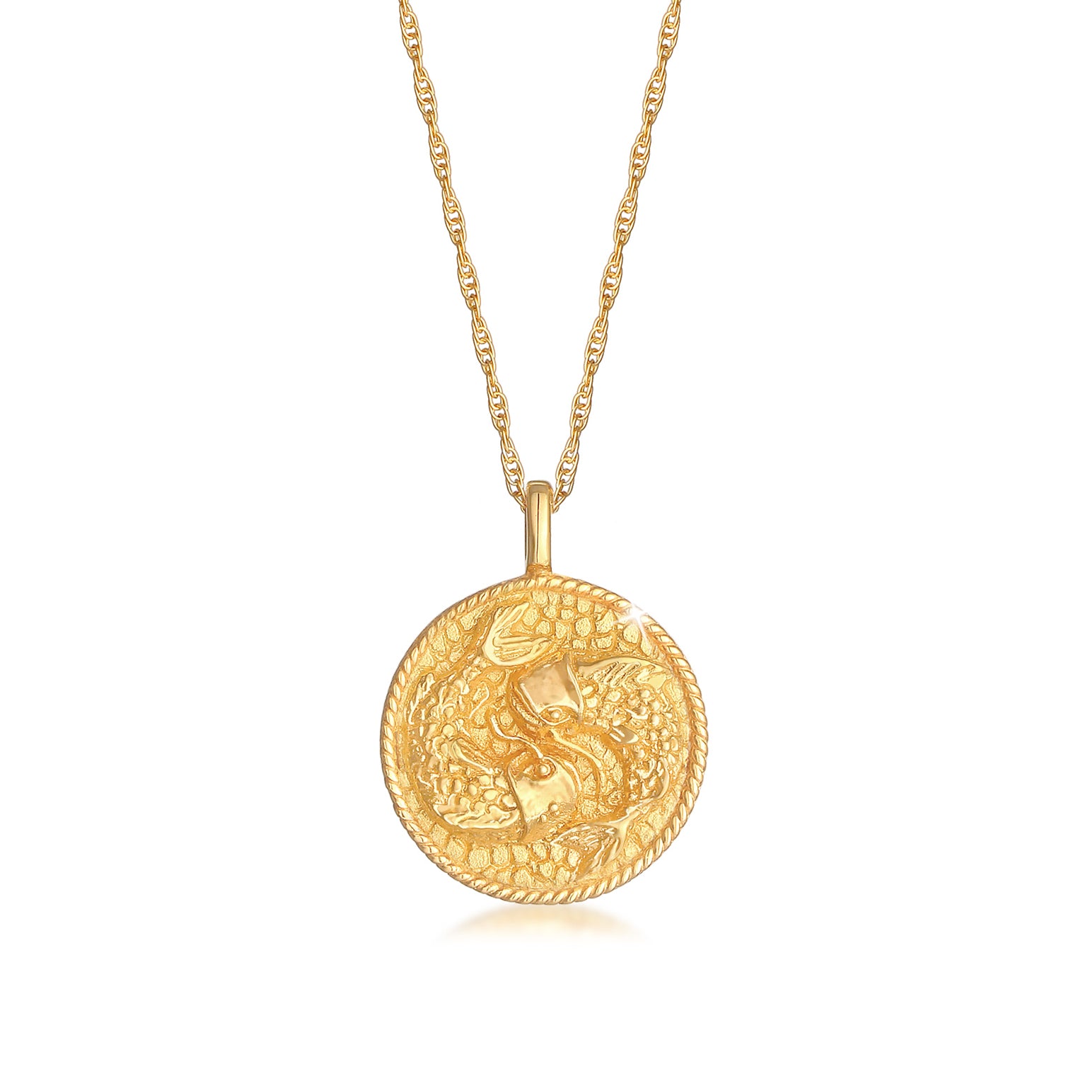 Gold - Elli | Halskette Sternzeichen | 925 Sterling Silber vergoldet