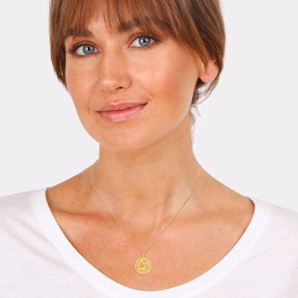 Gold - Elli | Halskette Sternzeichen | 925 Sterling Silber vergoldet