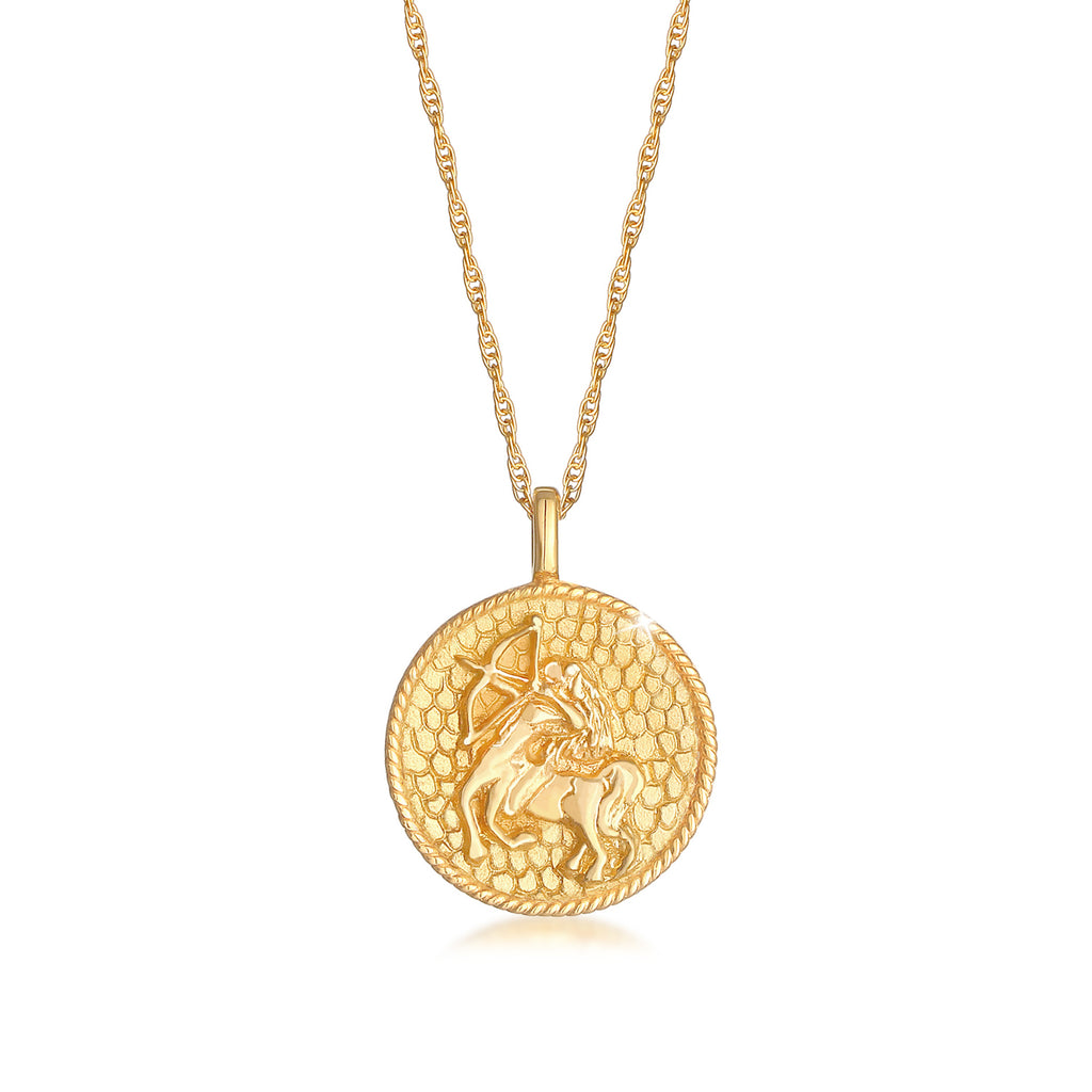 Gold - Elli | Halskette Sternzeichen Schütze | 925 Sterling Silber vergoldet