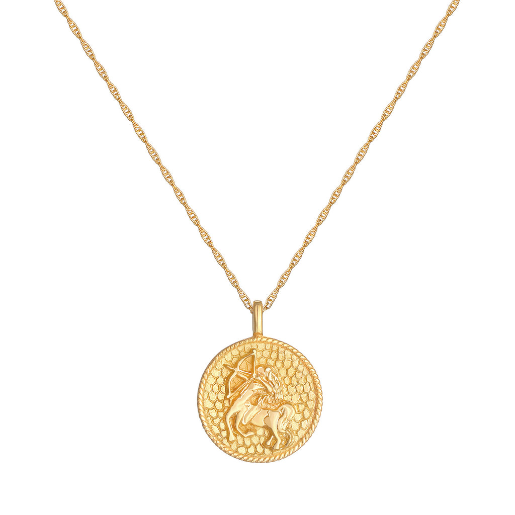Gold - Elli | Halskette Sternzeichen Schütze | 925 Sterling Silber vergoldet