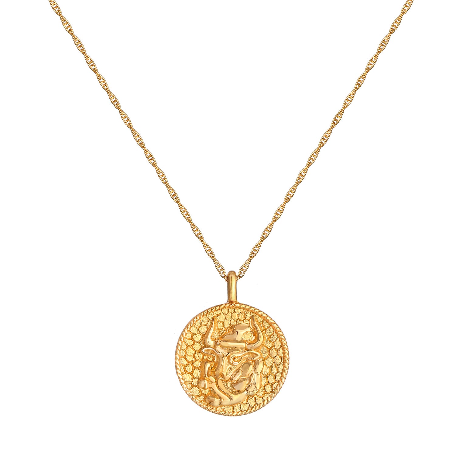 Gold - Elli | Halskette Sternzeichen Stier | 925 Sterling Silber vergoldet