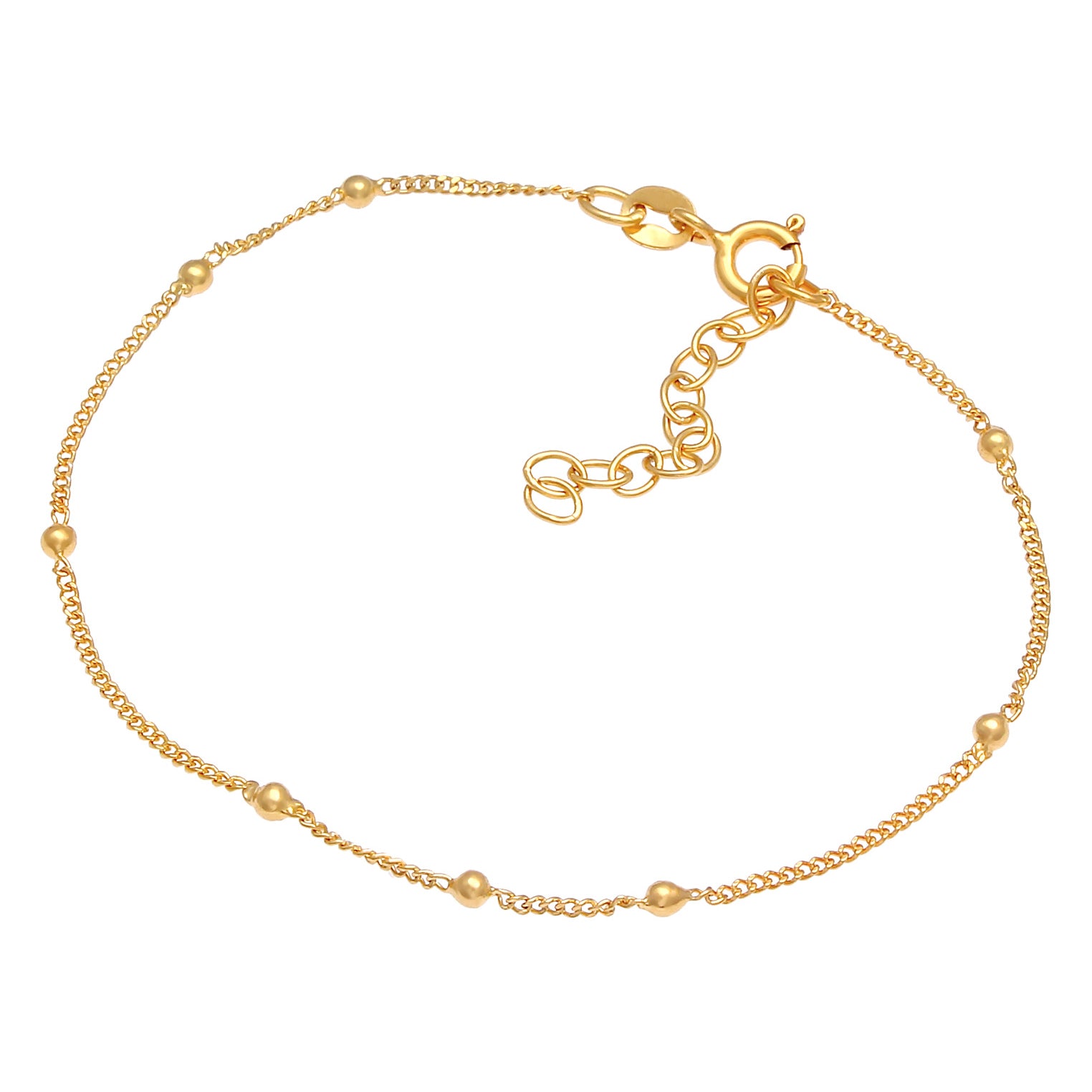 Gold - Elli | Gliederarmband | 925 Sterling Silber vergoldet