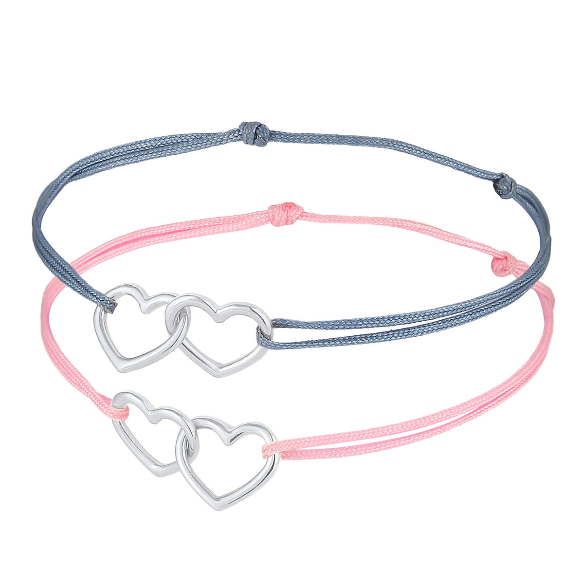 Silber - Elli | Armbandset Herz | 925er Sterling Silber