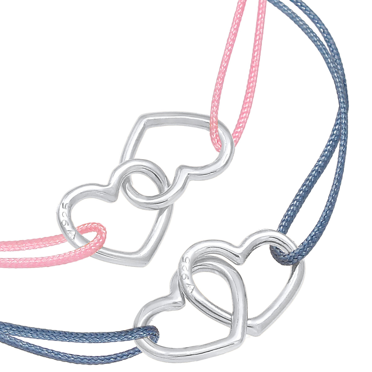 Silber - Elli | Armbandset Herz | 925er Sterling Silber